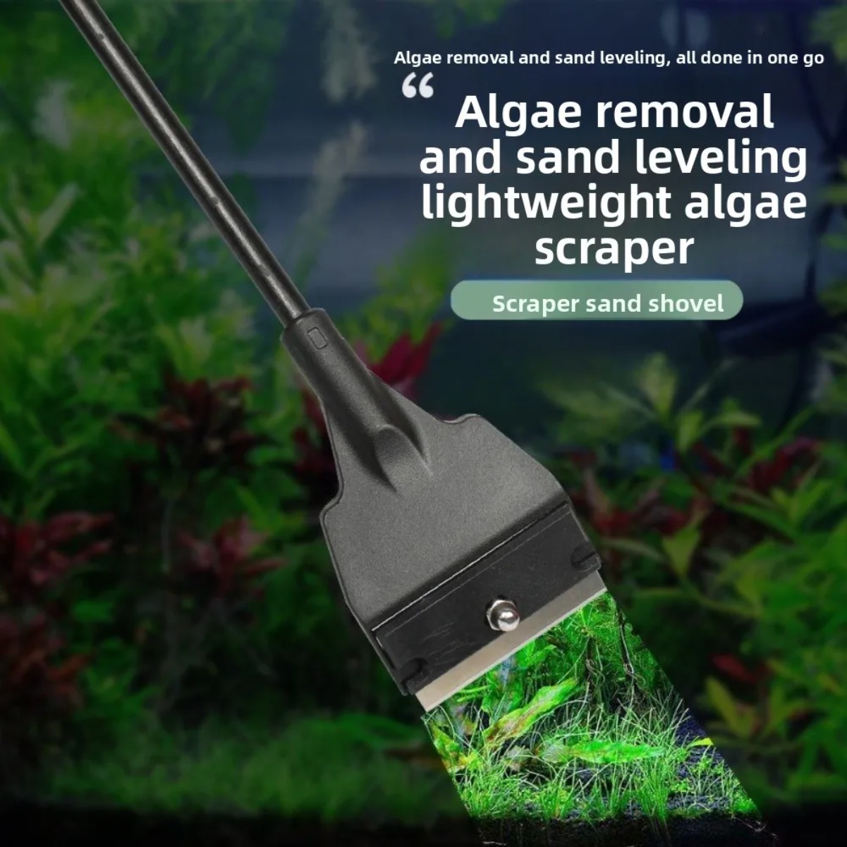 Fish Tank Glass Algae Scraper  - Aquarium Planted Sand ulasan dan harga