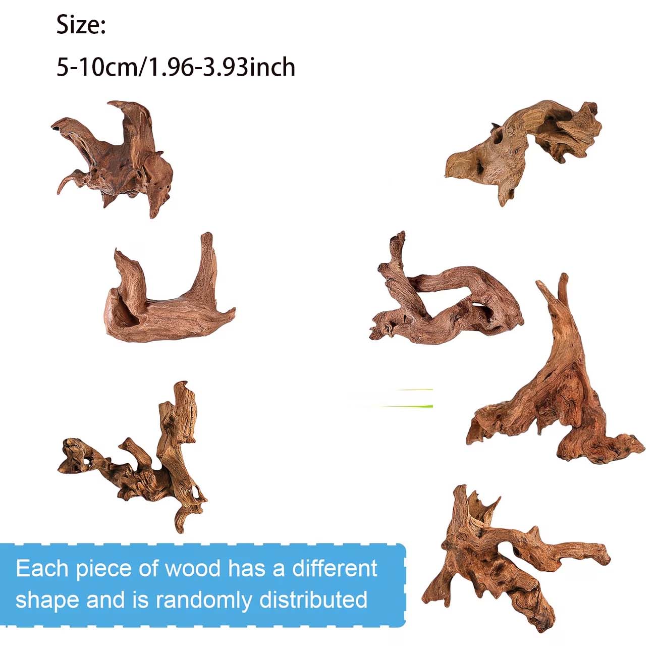 5-10CM Natural Sinkable Driftw - Aquarium Planted Substrate ulasan dan harga