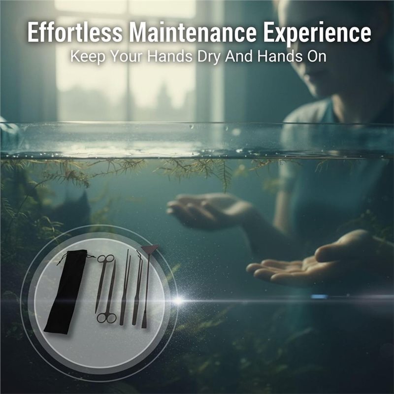 IALJ-Long Black Stainless Stee - Aquarium Planted Sand ulasan dan harga